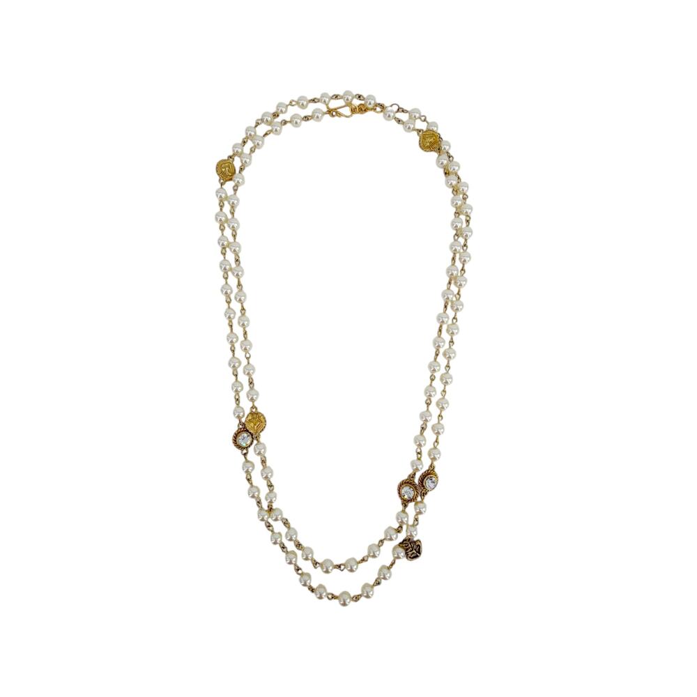 VIRGINS SAINTS & ANGELS VSA Wrap 6mm Pearl Cream & Gold - Picture 6 of 11
